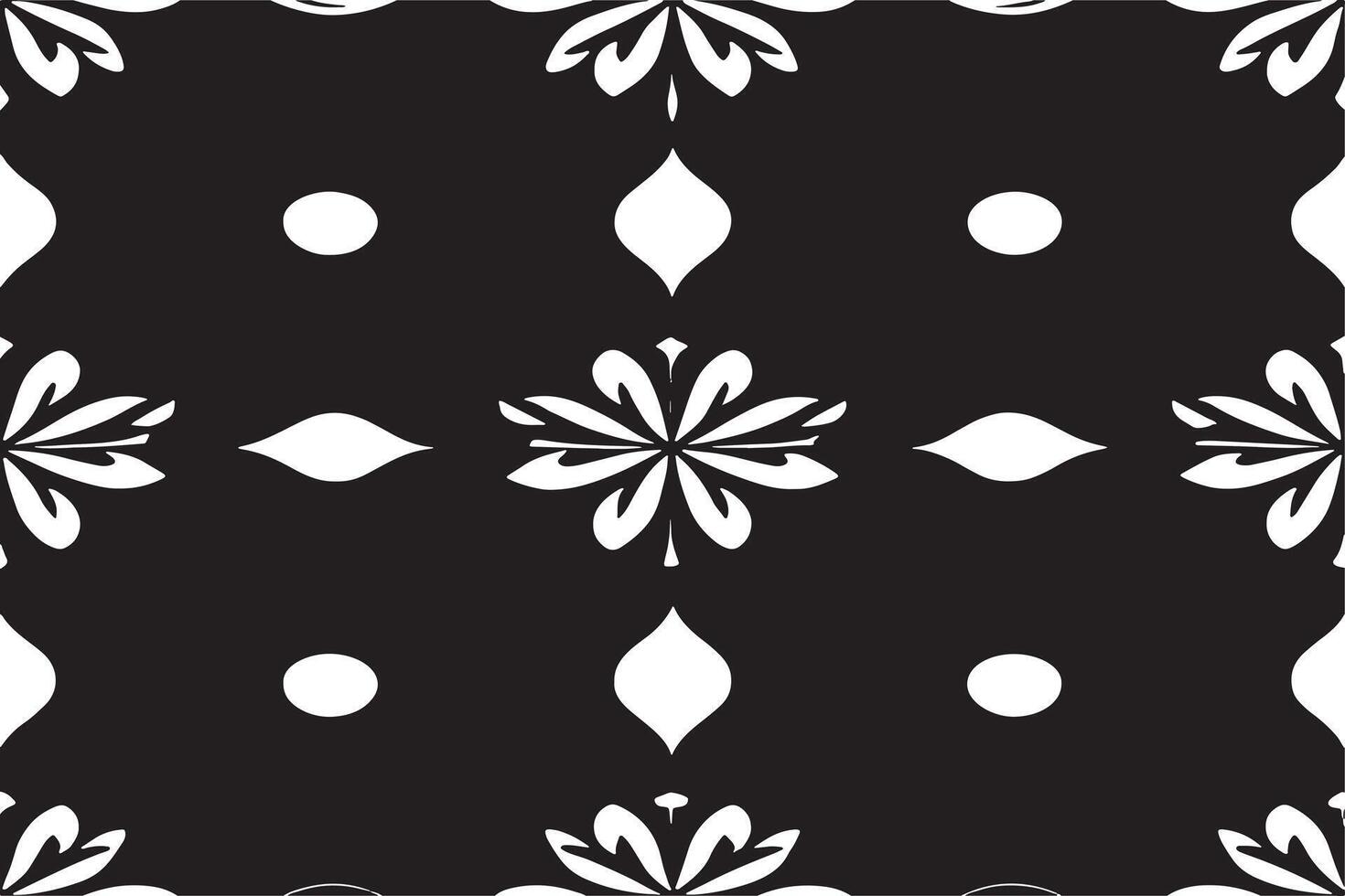 schwarz und Weiß Bild von nahtlos Muster zum Hintergrund oder Textur vektor