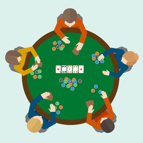 Poker Spiel Leute vektor