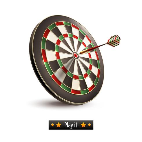 Dart Board isoliert vektor