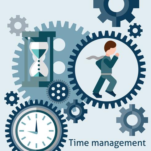 Time management koncept vektor