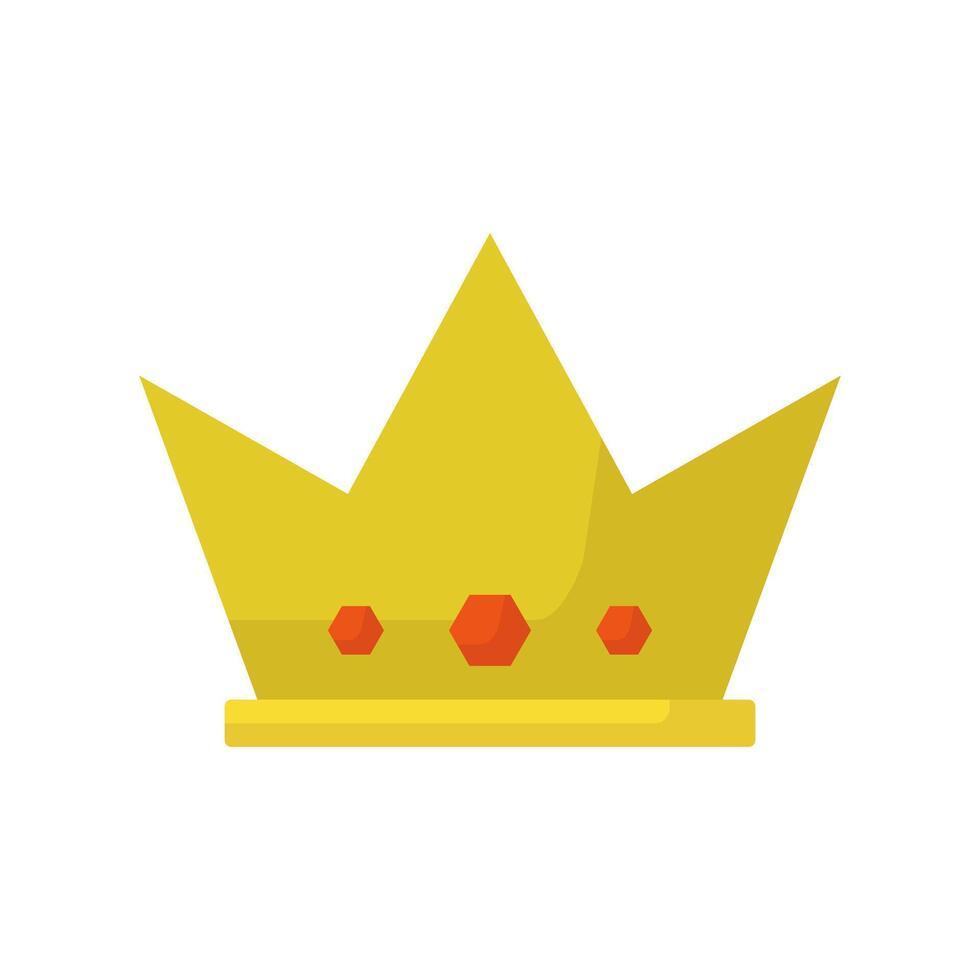 Krone auf weißem Hintergrund dargestellt vektor