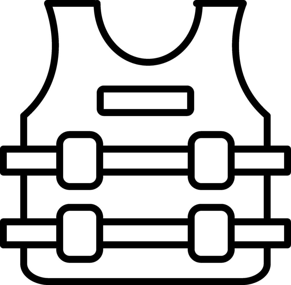 Kugel Beweis Jacke Linie Gradient Kreis Symbol vektor