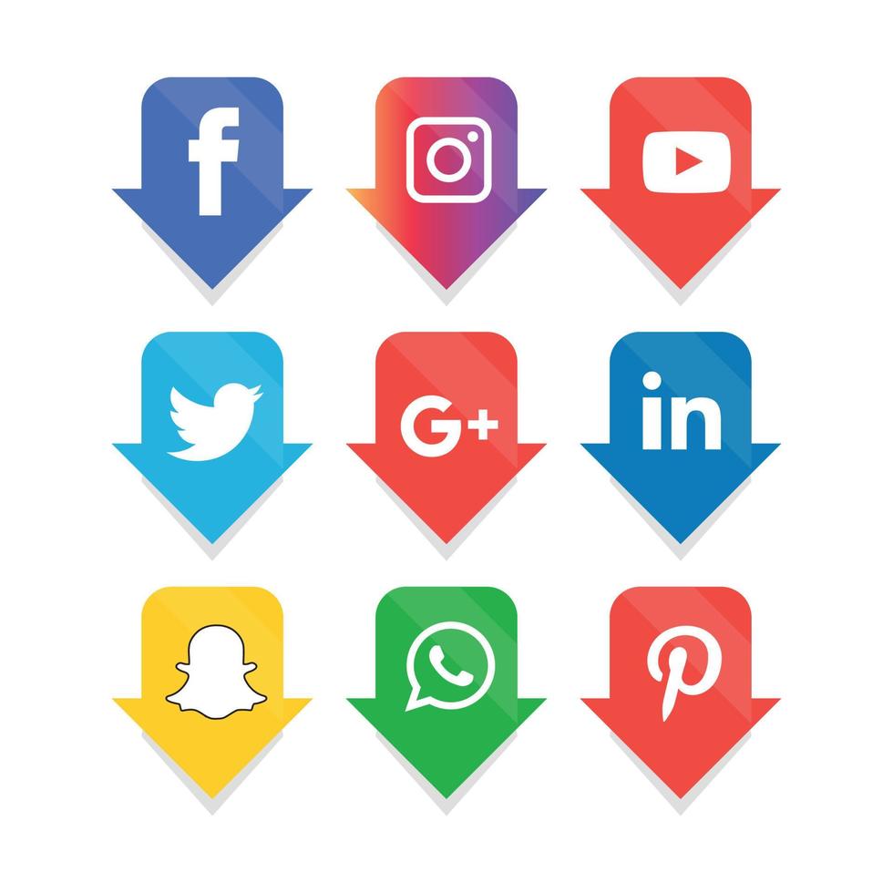 Social Media flache Icons Technologie, Netzwerk. Hintergrund-Gruppe Smiley-Gesicht-Verkauf. teilen, mögen, vektorillustration twitter, youtube, whatsapp, snapchat, facebook, instagram, tick tack, tok vektor