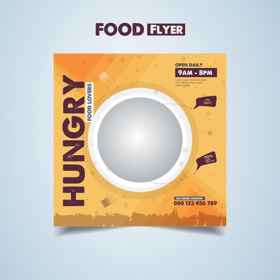 Food Flyer Vorlage vektor