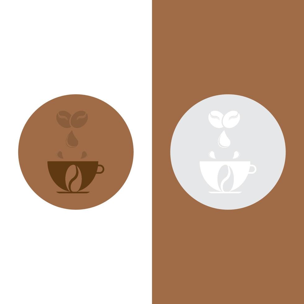 Kaffeebohne Symbol Vektor