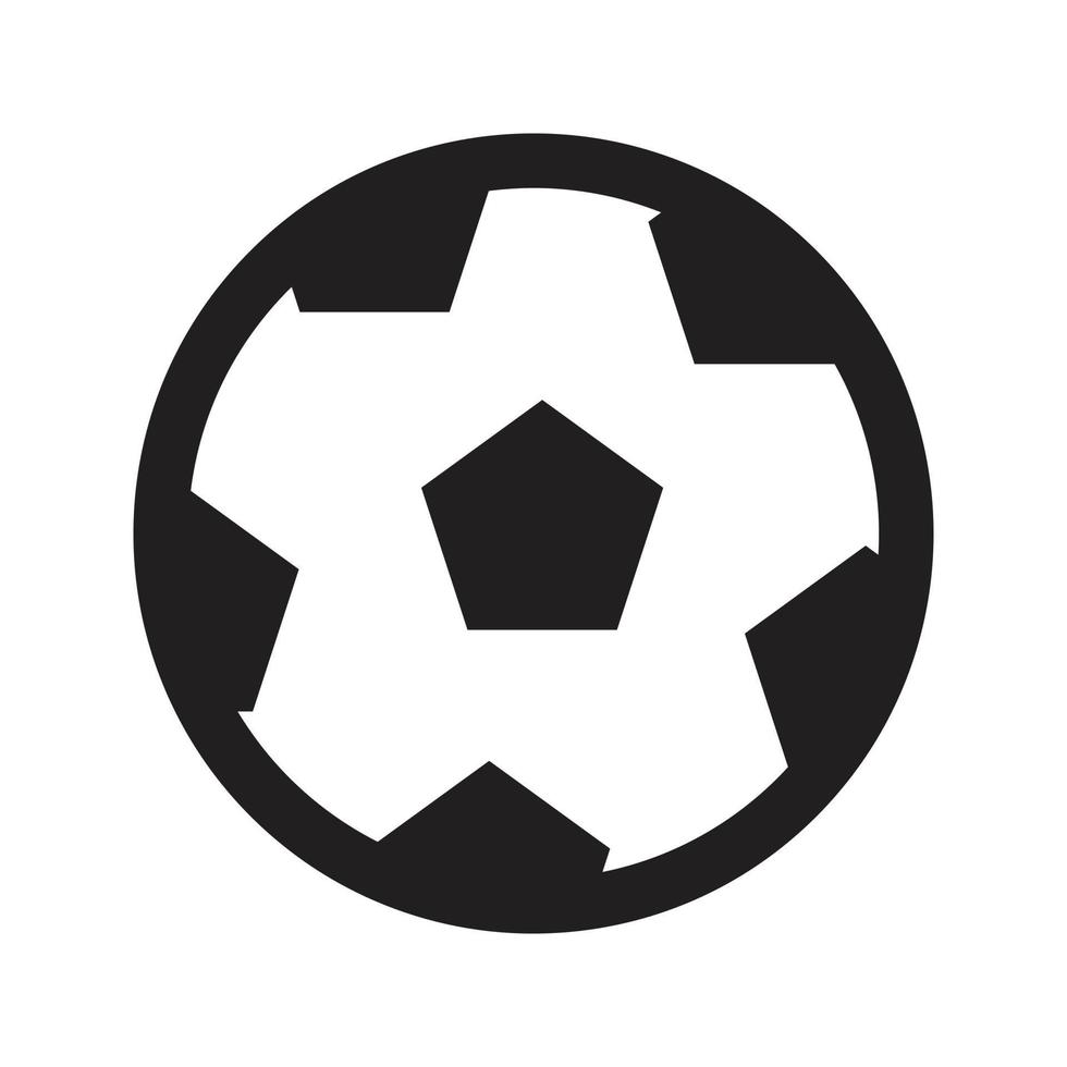Fußball Fußball Symbol Vektorlinie für Web, Präsentation, Logo, Symbolsymbol. vektor