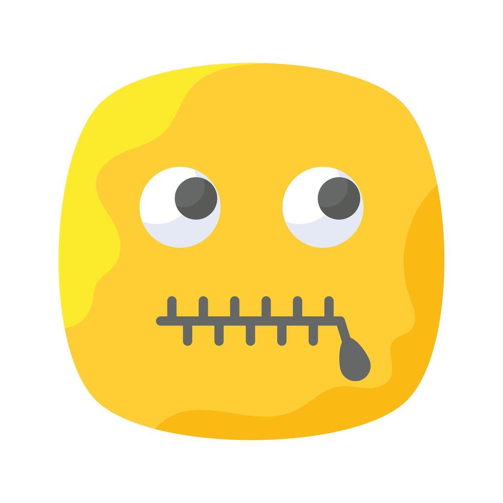 pixel perfekt hemlighet emoji ikon design, redo till använda sig av vektor