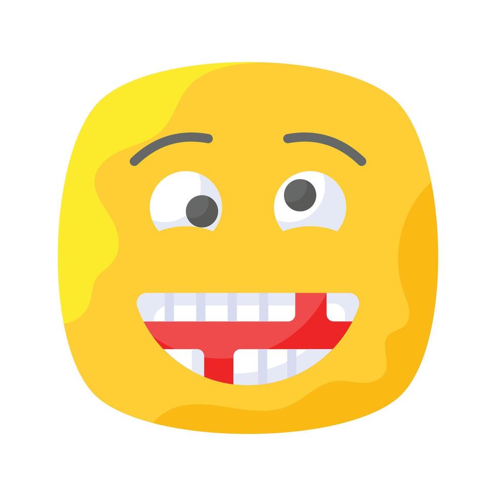 visuellt perfekt dum emoji ikon design, lätt till använda sig av och ladda ner vektor