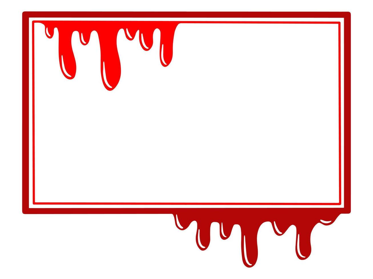 Halloween Rahmen mit Blut Hintergrund vektor