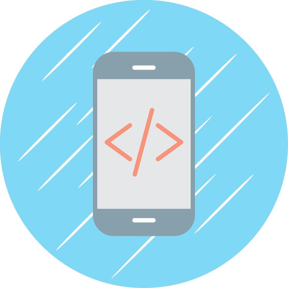 app utveckling platt cirkel ikon design vektor