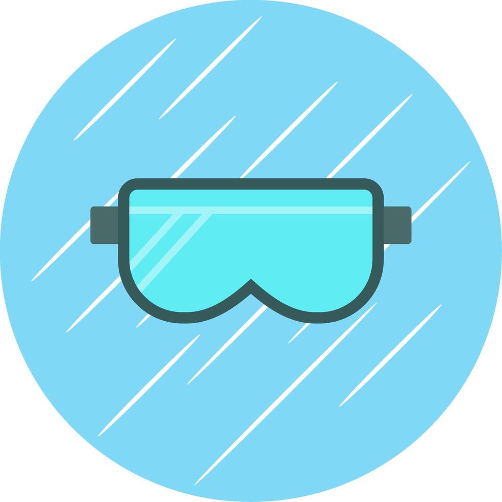 Sicherheit Brille eben Kreis Symbol Design vektor