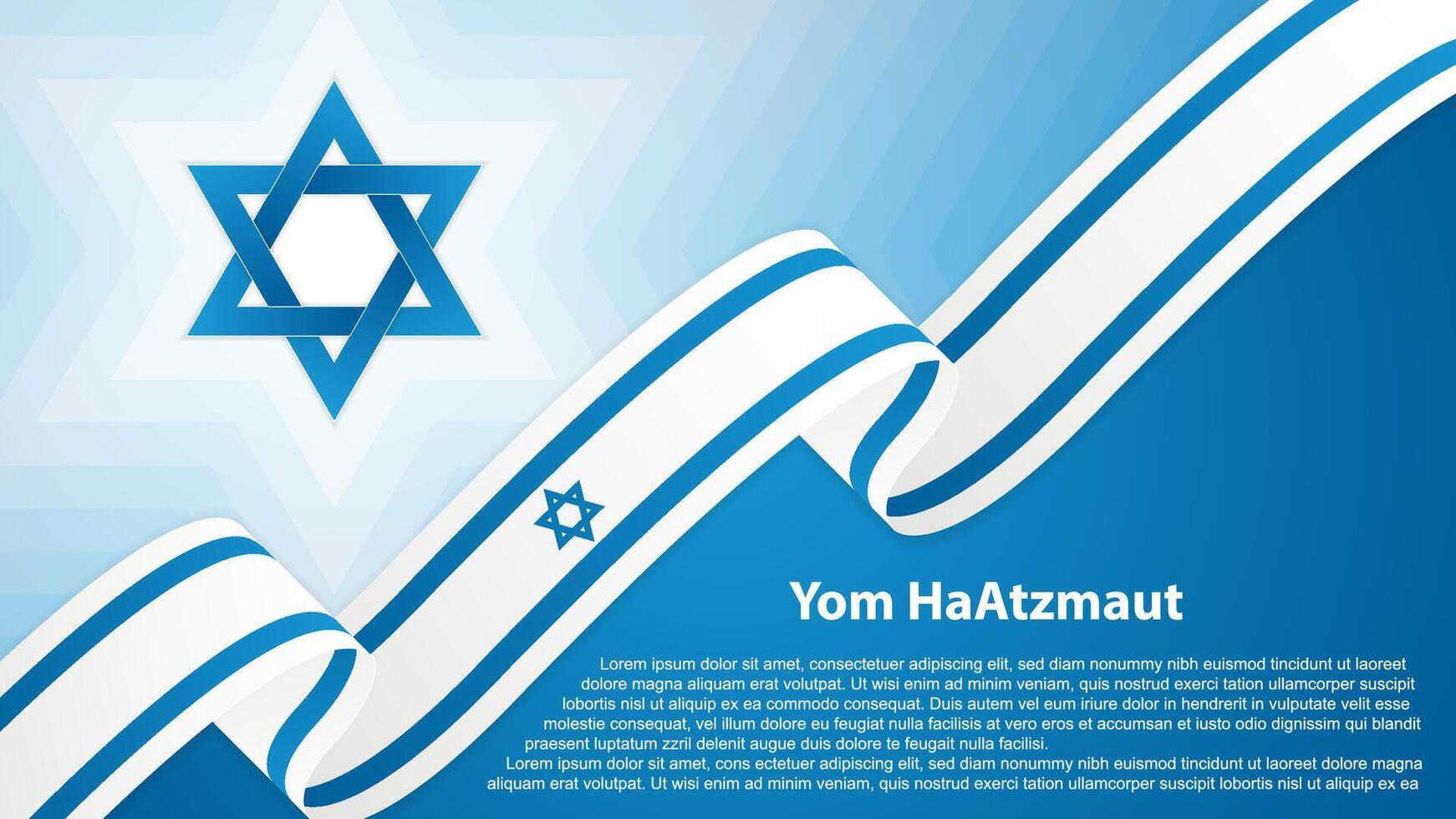 yom haatzmaut, Unabhängigkeit Tag ist das National Tag von Israel, Illustration vektor