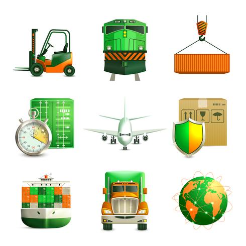 Logistische Icons Set vektor