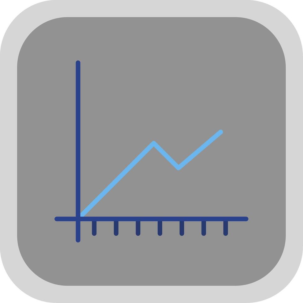 Linie Kreis multi Kreis Diagramm eben runden Ecke Symbol Design vektor