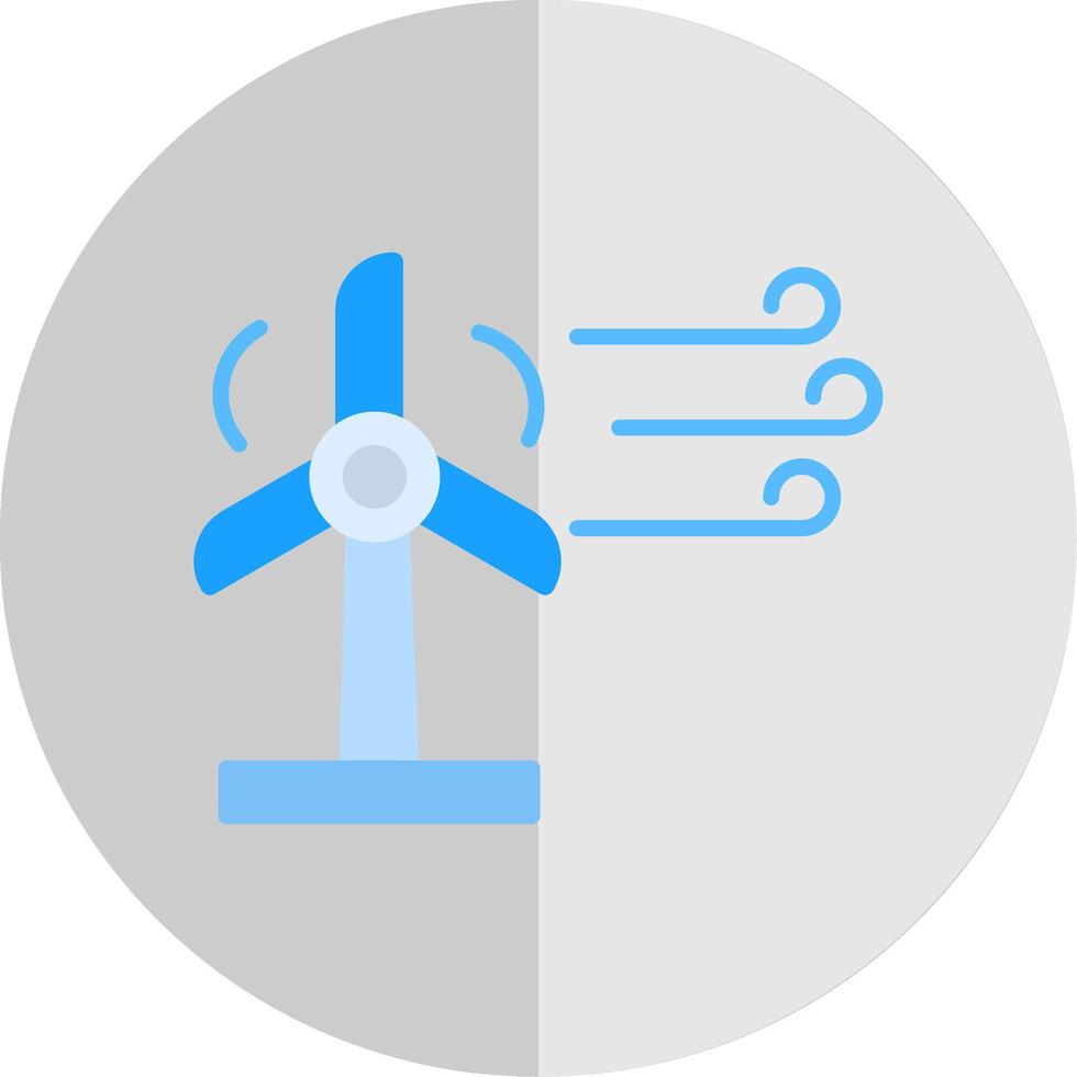 Wind Energie eben Rahmen Symbol Design vektor