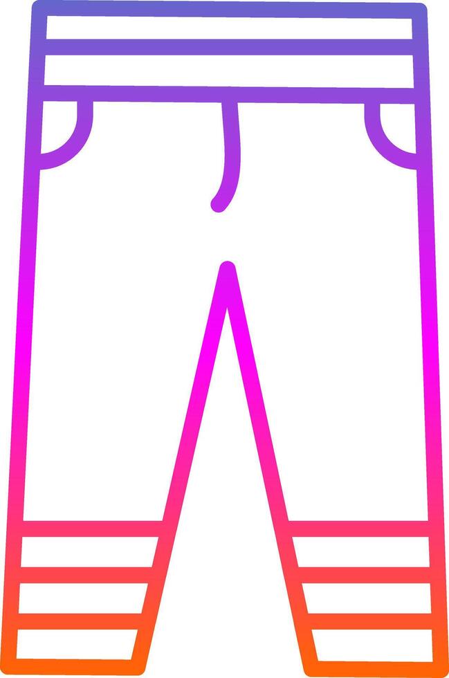 Hose Linie Gradient Symbol Design vektor