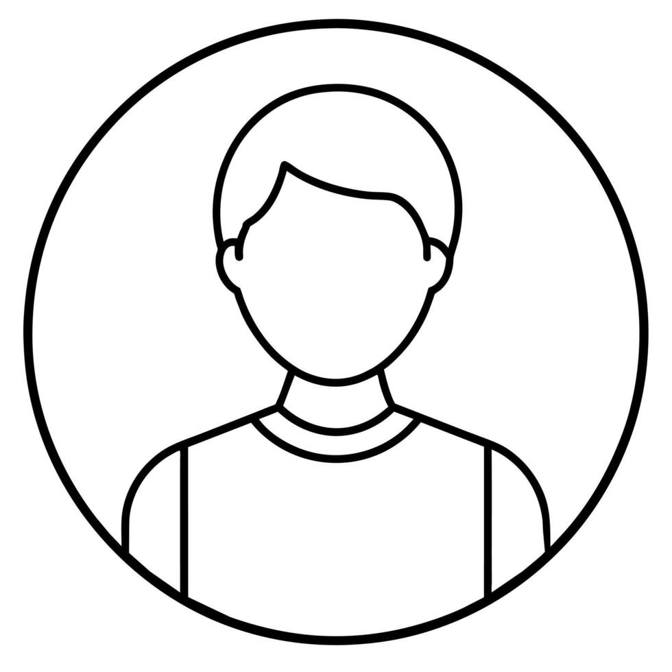 användare profil ikon illustration vektor