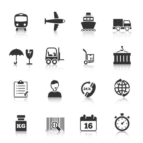 Logistik Icons Set vektor