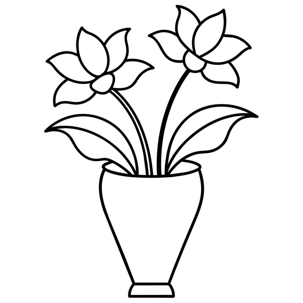 Blume Färbung Buch Illustration vektor