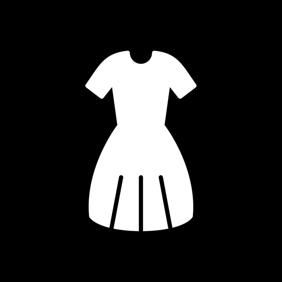 Kleid Glyphe invertiert Symbol Design vektor