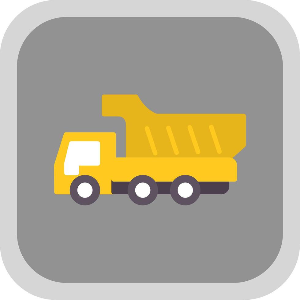 LKW eben runden Ecke Symbol Design vektor