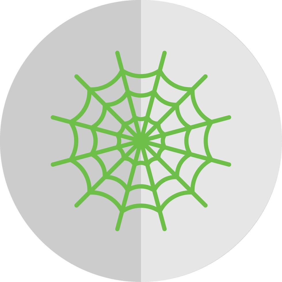 Spindel webb platt skala ikon design vektor