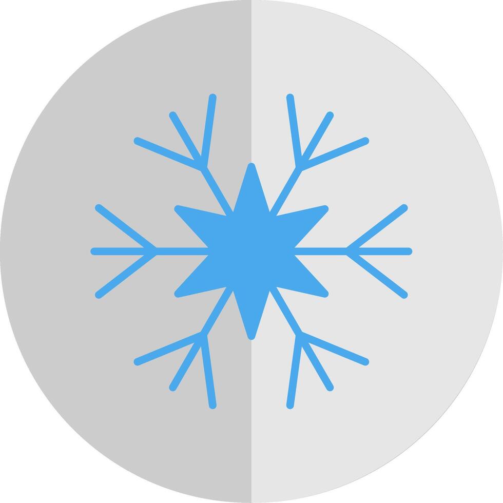 snöflinga platt skala ikon design vektor