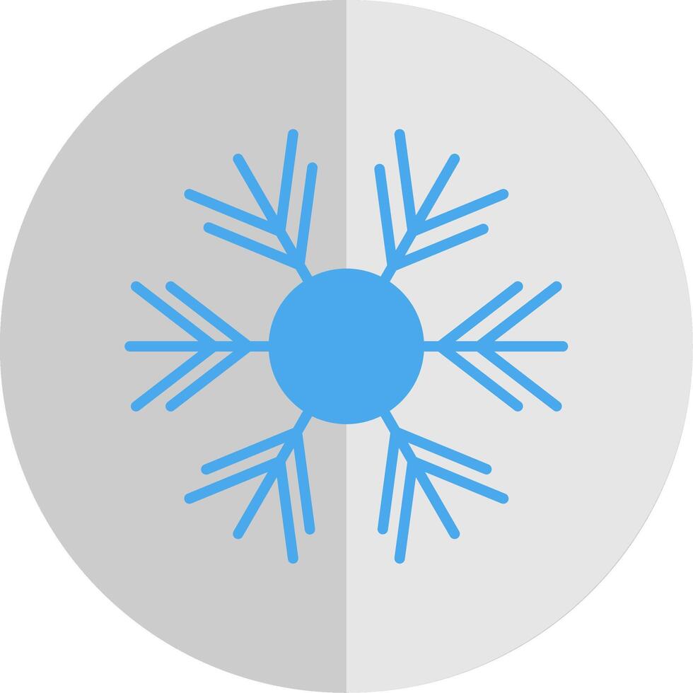 snöflinga platt skala ikon design vektor