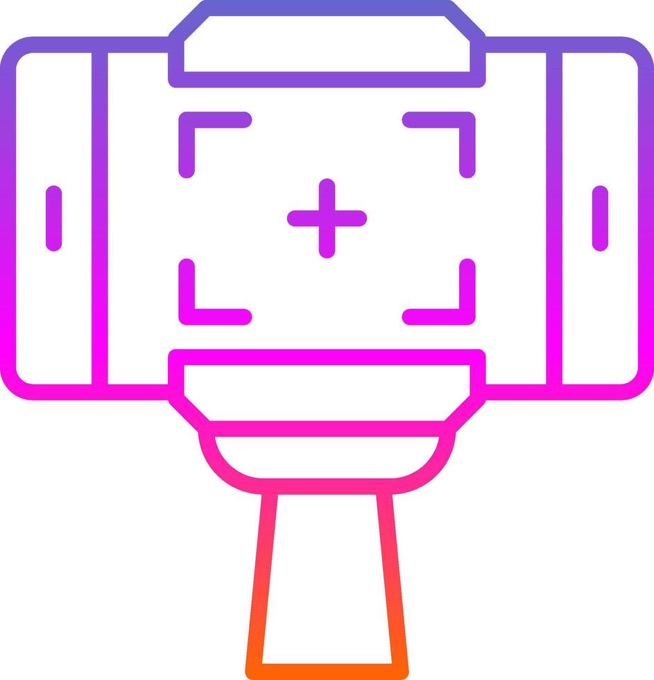 Selfie Stock Linie Gradient Symbol Design vektor