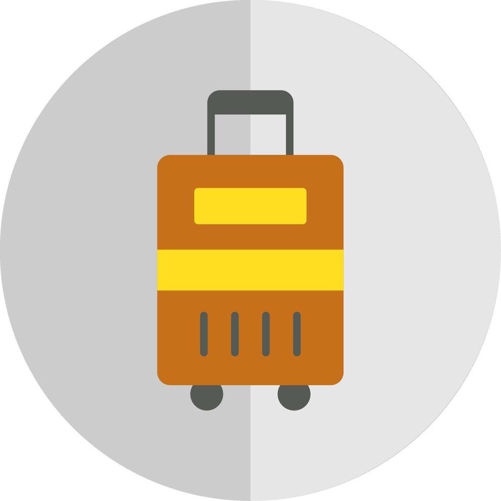 bagage platt skala ikon design vektor