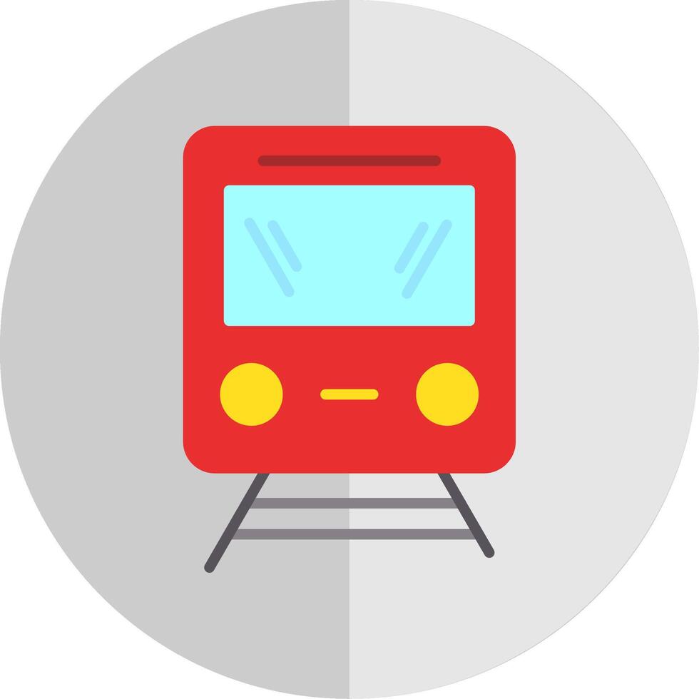 tåg platt skala ikon design vektor
