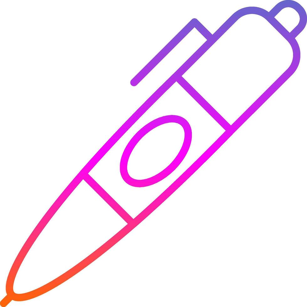 penna linje lutning ikon design vektor