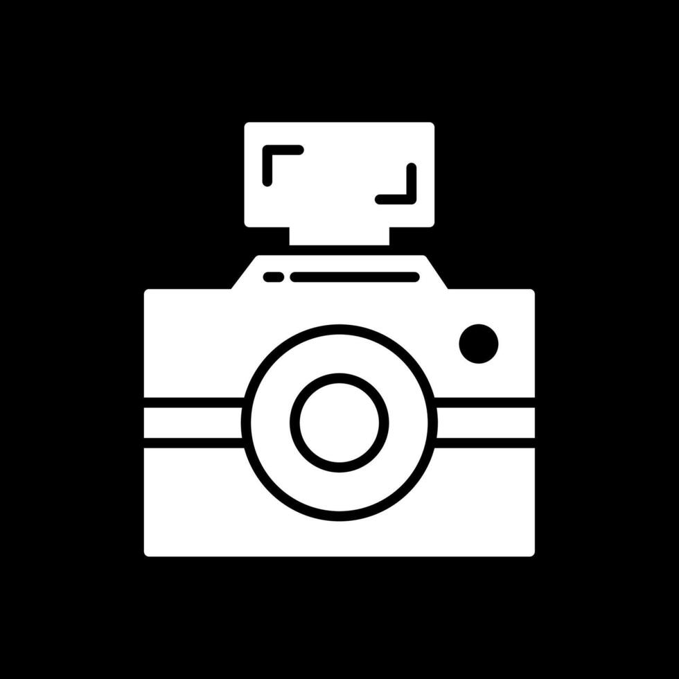 Fotografie Glyphe invertiert Symbol Design vektor