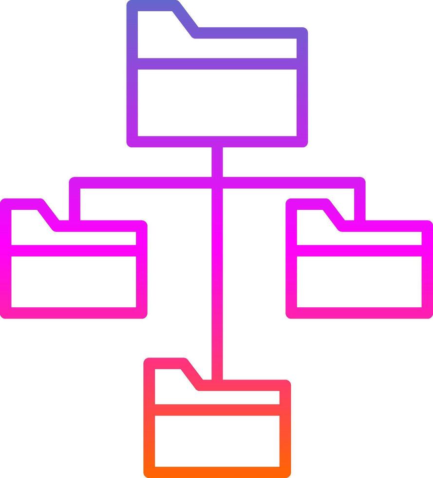 fil systemet linje lutning ikon design vektor