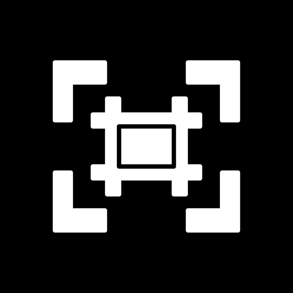Gitter Glyphe invertiert Symbol Design vektor