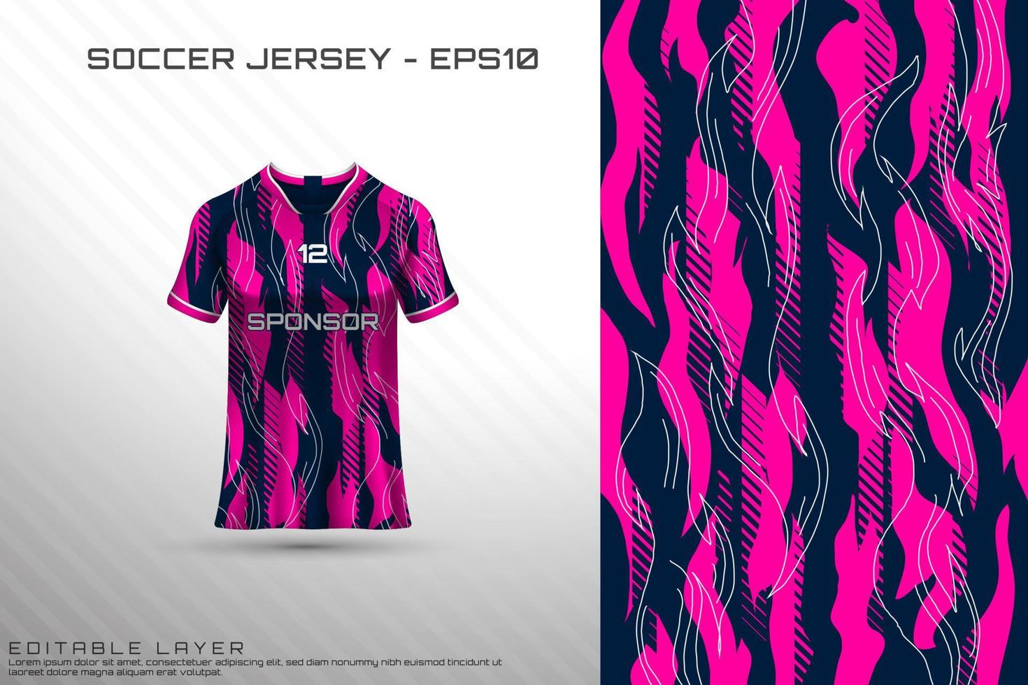 sport jersey och t-shirt mall sport jersey design vektor mockup.