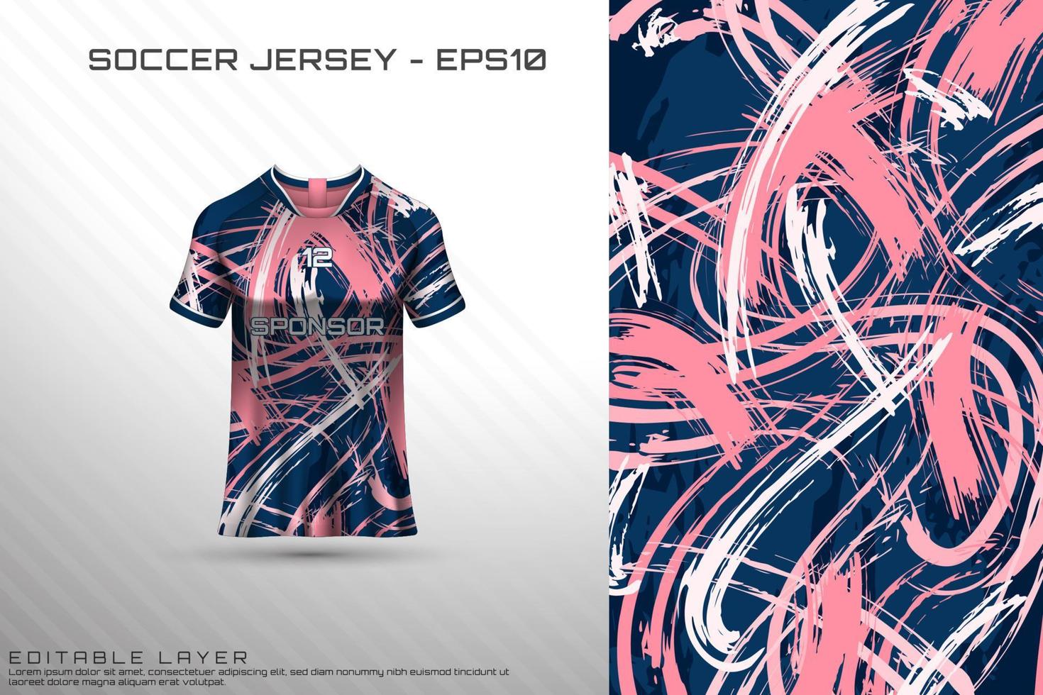 sport jersey och t-shirt mall sport jersey design vektor mockup.