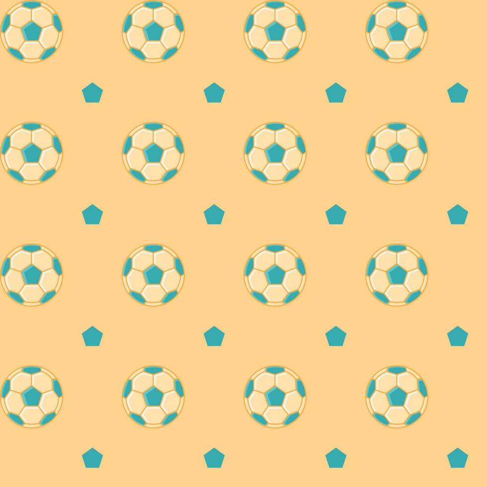 Fußball nahtlose Muster Vektor-Design-Illustration vektor