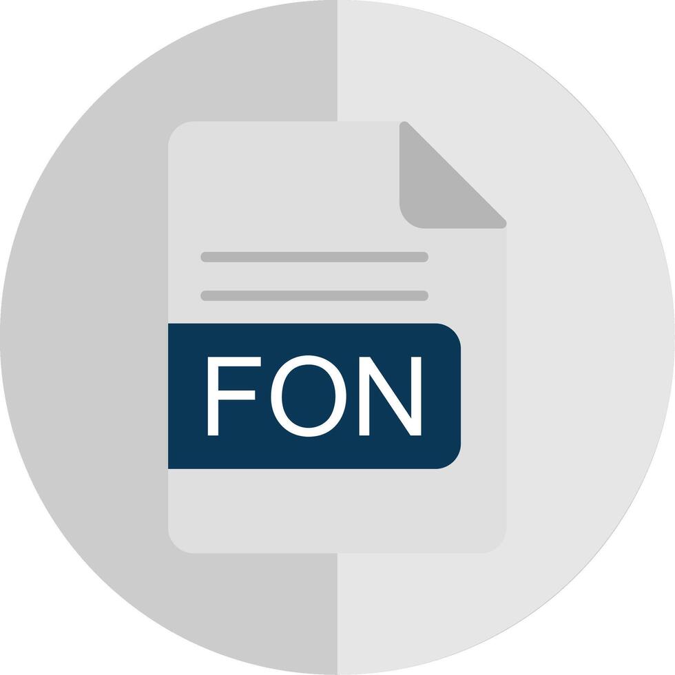 fon Datei Format eben Rahmen Symbol Design vektor