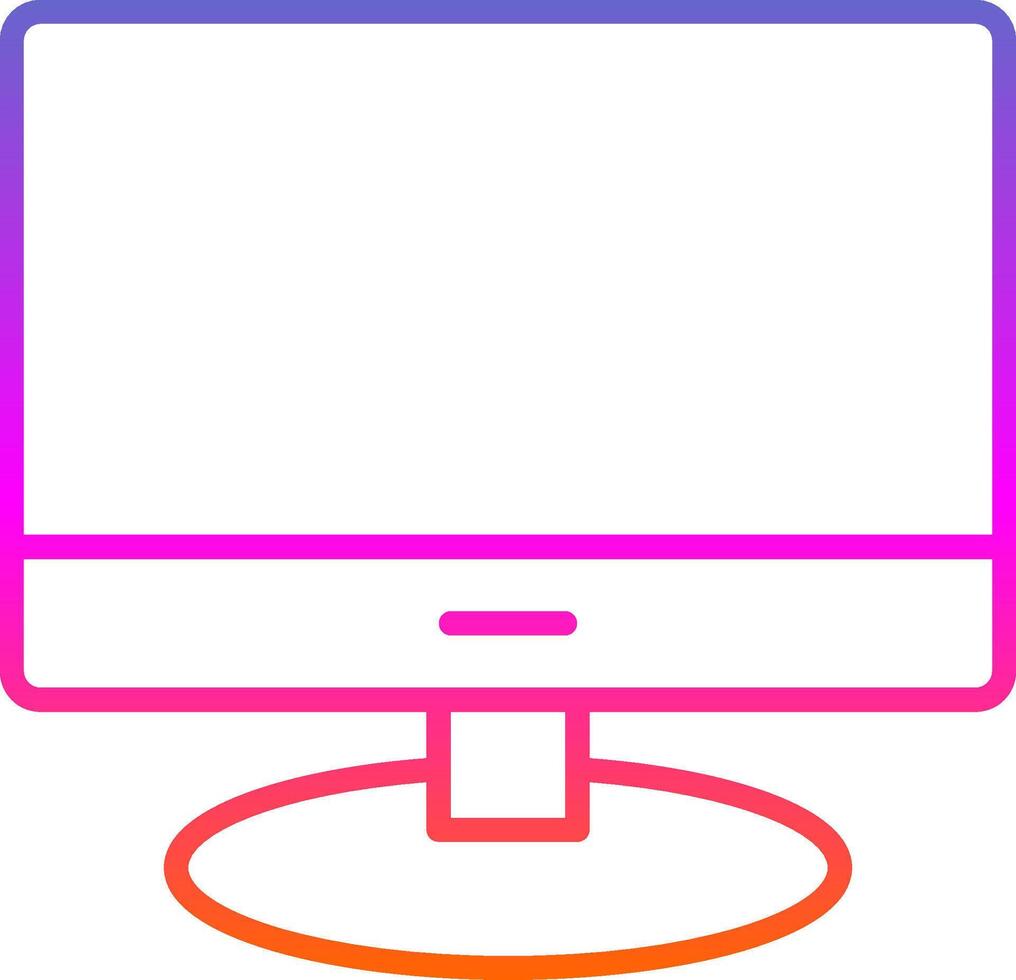 lcd Linie Gradient Symbol Design vektor