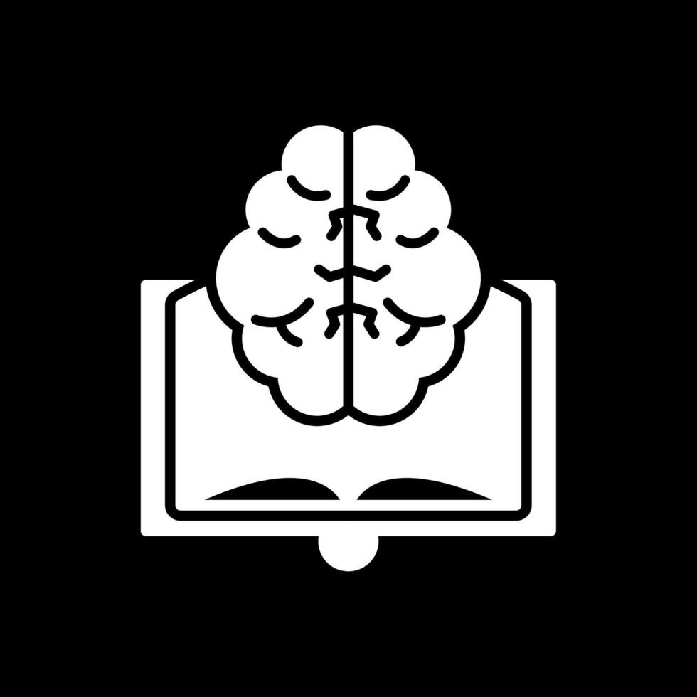 Buch Glyphe invertiert Symbol Design vektor