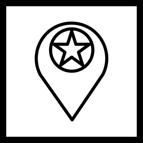 Vektor Markierte Standort-Symbol