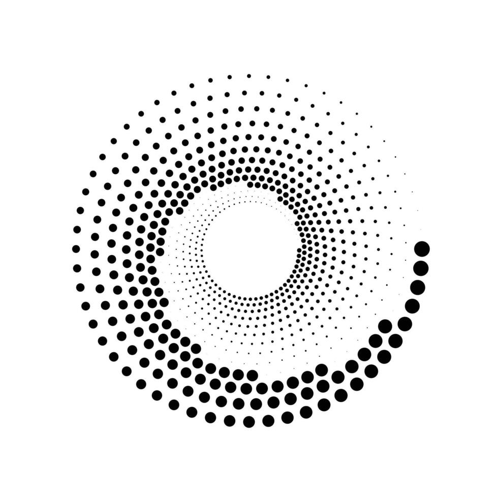 cirkel halvton konst vektor