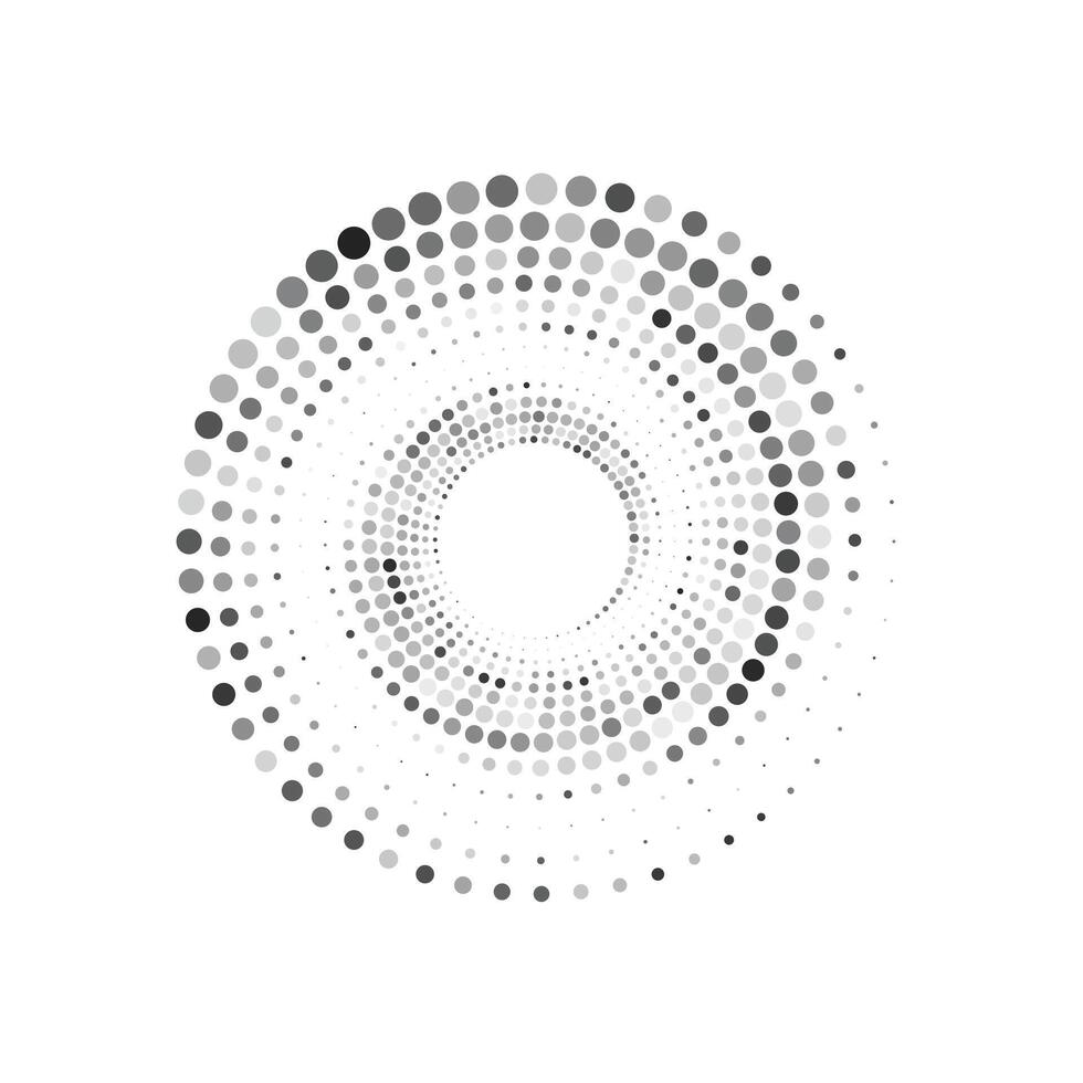 cirkel halvton konst vektor