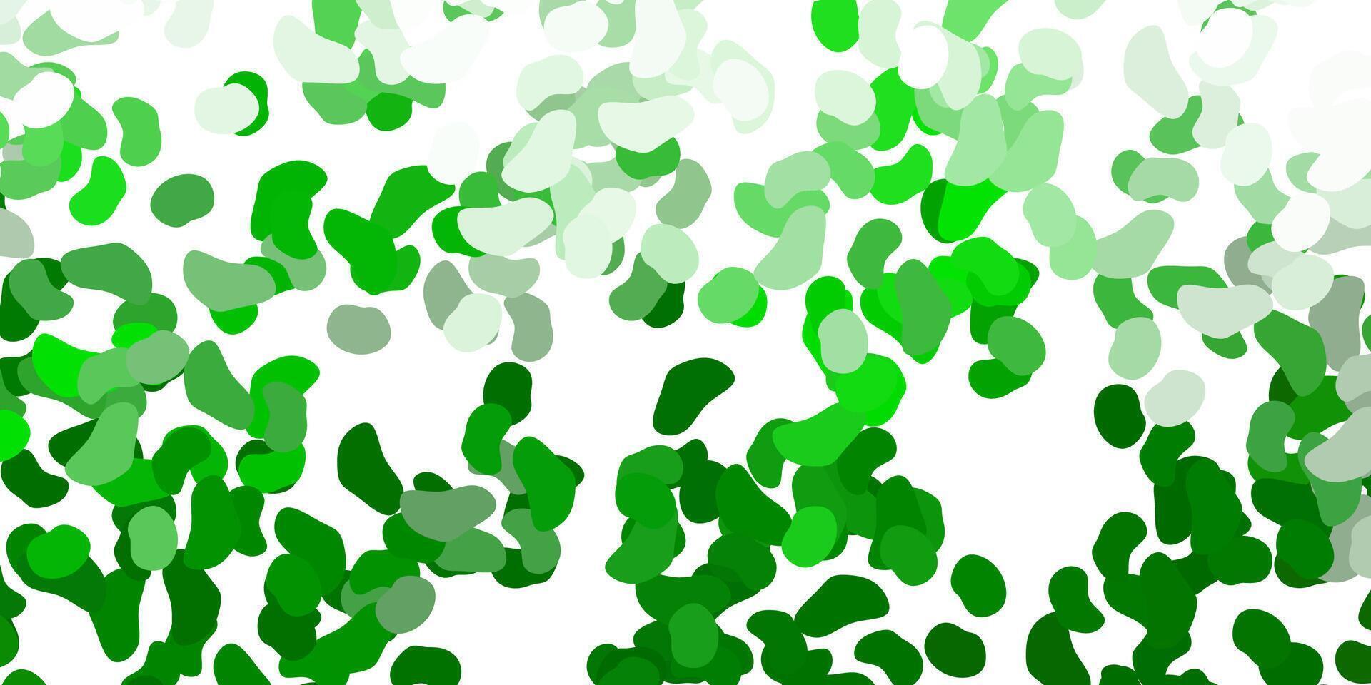 ljus grön bakgrund med kaotisk former. vektor