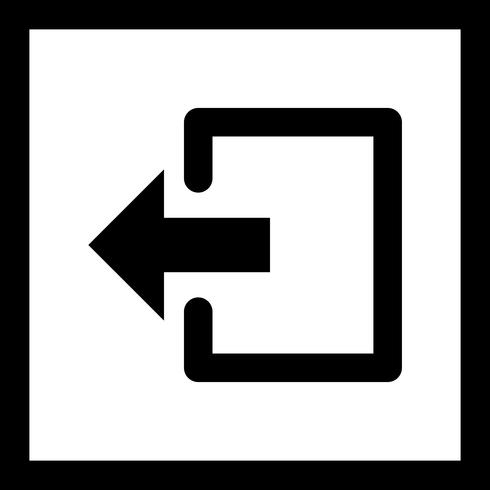 Logout-Vektor-Symbol vektor