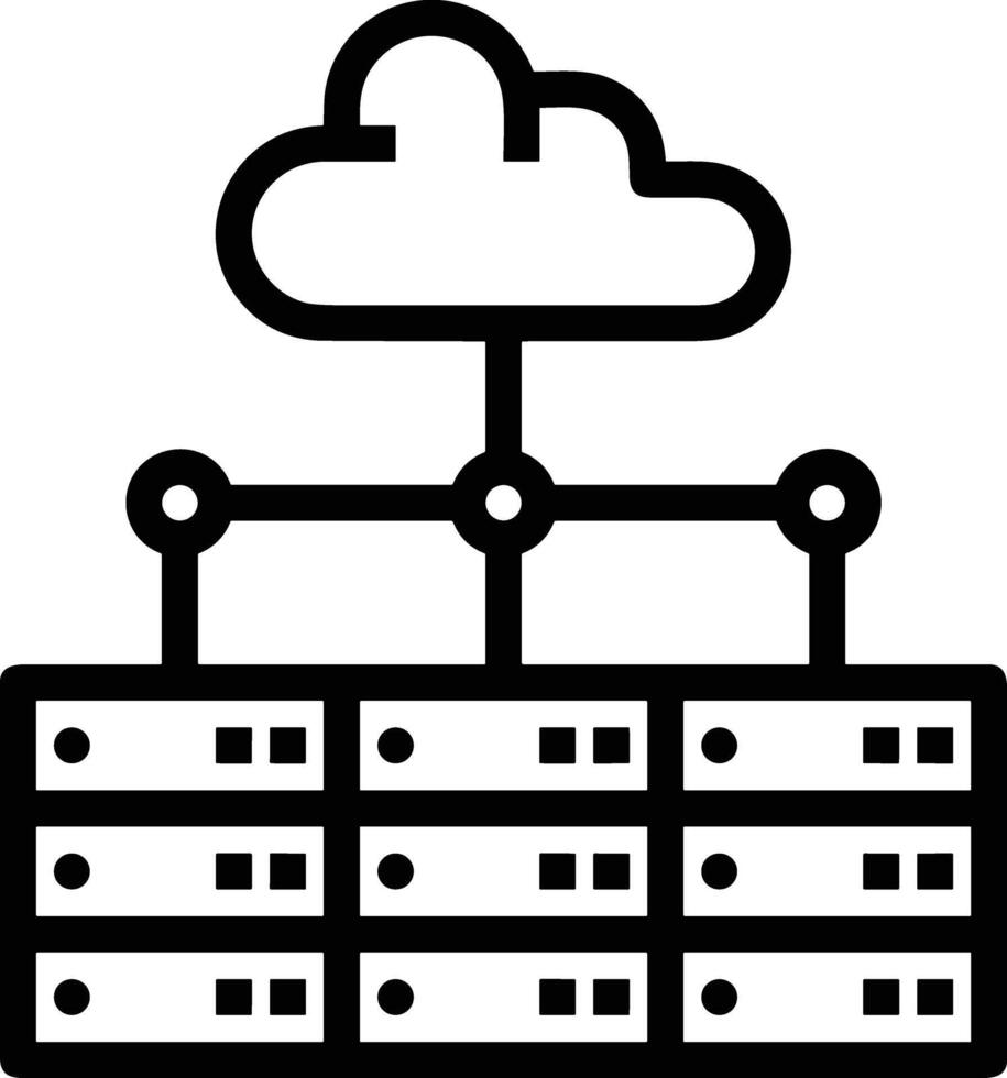 Lager Daten Symbol Symbol Bild zum Datenbank Illustration vektor