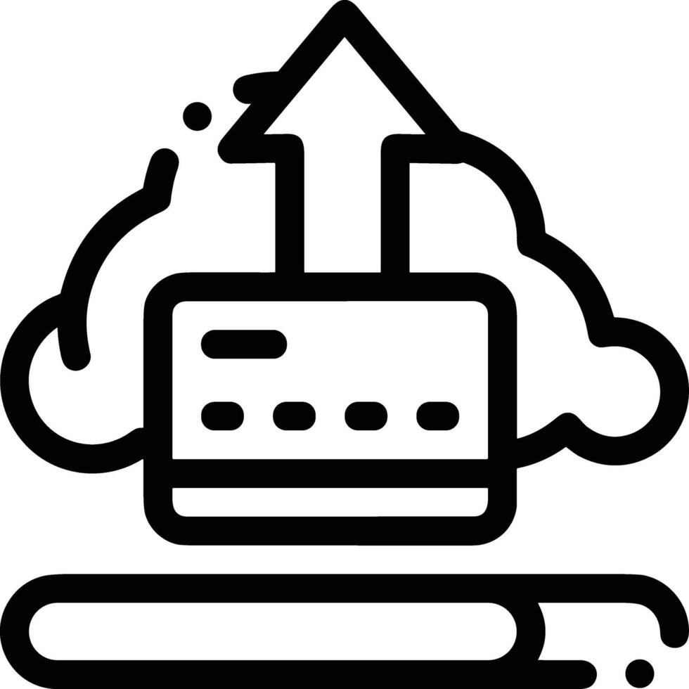 lagring data ikon symbol bild för databas illustration vektor