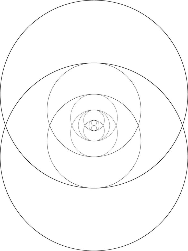 geometrisch Figur. heilig Geometrie Torus Yantra oder hypnotisch Auge Illustration vektor