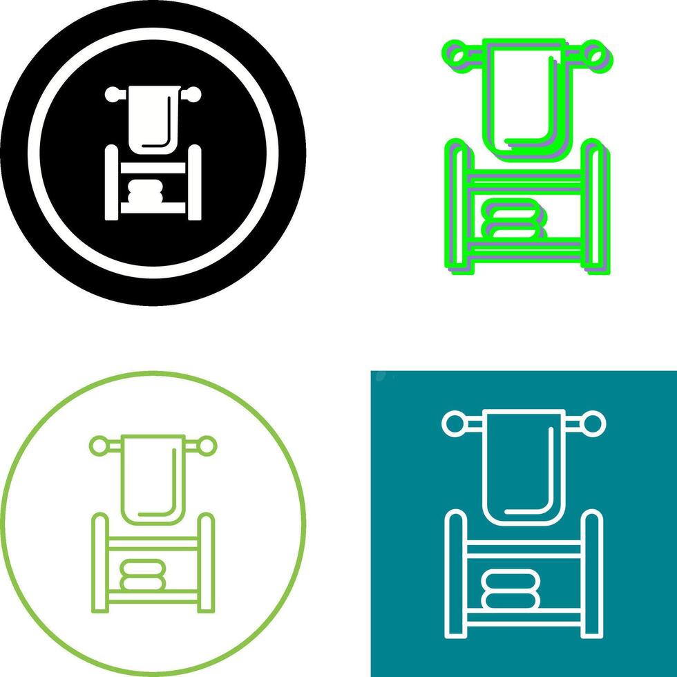 Handtuch-Icon-Design vektor